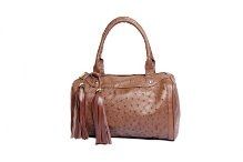 Bolsa de Avestruz Bege